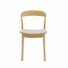 Greenington Hanna Chair Leather Seat, Wheat - Set of Two - Front Angle - Greenington Hanna Chair Leather Seat, Wheat - Set of Two - Front Angle