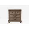 Alpine Furniture Melbourne Nightstand in French Truffle - Front