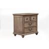 Alpine Furniture Melbourne Nightstand in French Truffle - Angled View