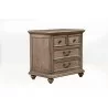 Alpine Furniture Melbourne Nightstand in French Truffle - Angled View - Alpine Furniture Melbourne Nightstand in French Truffle - Angled View