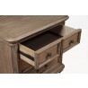 Alpine Furniture Melbourne Nightstand in French Truffle - Drawer Detail