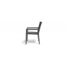 Sunset West Vegas Stackable Sling Dining Chair - Side Angle - Sunset West Vegas Stackable Sling Dining Chair - Side Angle