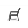 Sunset West Vegas Stackable Sling Club Chair - Side Angle - Sunset West Vegas Stackable Sling Club Chair - Side Angle