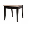 Baxton Studio Noe Modern Sand Fabric and Dark Brown Finished Wood 5-Piece Dining Set - Chair in Base Angle