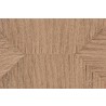 Baxton Studio Saura Mid-Century Modern Oak Brown Finished Wood and Hemp Accent Bench - Wood Design