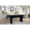 Manhattan Comfort Nomad 67.91 Modern Dining Table in Tatiana Midnight Blue - Manhattan Comfort Nomad 67.91 Modern Dining Table in Tatiana Midnight Blue