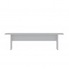 Manhattan Comfort Nomad 67.91 Modern Dining Bench in White Front