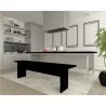 Manhattan Comfort Nomad 67.91 Modern Dining Bench in Black - Manhattan Comfort Nomad 67.91 Modern Dining Bench in Black