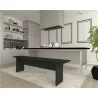 Manhattan Comfort Nomad 67.91 Modern Dining Bench in Grey - Manhattan Comfort Nomad 67.91 Modern Dining Bench in Grey