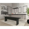 Manhattan Comfort Nomad 67.91 Modern Dining Bench in Grey