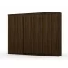 Manhattan Comfort Mulberry 2.0 Modern 3 Sectional Wardrobe Closet with 6 Drawers - Set of 3 in Brown - Manhattan Comfort Mulberry 2.0 Modern 3 Sectional Wardrobe Closet with 6 Drawers - Set of 3 in Brown