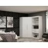 Manhattan Comfort Mulberry 2.0 Semi Open 2 Sectional Modern Wardrobe Corner Closet with 2 Drawers - Set of 2 in White - Manhattan Comfort Mulberry 2.0 Semi Open 2 Sectional Modern Wardrobe Corner Closet with 2 Drawers - Set of 2 in White