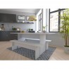 Manhattan Comfort Nomad 67.91 Modern Dining Set of 3 in White