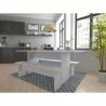 Manhattan Comfort Nomad 67.91 Modern Dining Set of 3 in White - Manhattan Comfort Nomad 67.91 Modern Dining Set of 3 in White