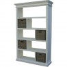 Nova Solo Halifax Open Bookshelf & Room Divider - Front Side Angle