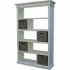 Nova Solo Halifax Open Bookshelf & Room Divider - Front Side Angle - Nova Solo Halifax Open Bookshelf & Room Divider - Front Side Angle