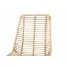 Baxton Studio Manhattan Modern Bohemian Natural Brown Rattan and Black Metal Dining Chair - Set of Two - Seat Closeup Top Angle - Baxton Studio Manhattan Modern Bohemian Natural Brown Rattan and Black Metal Dining Chair - Set of Two - Seat Closeup Top Angle