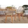 Baxton Studio Ballerina Modern Bohemian Greywashed Rattan and Natural Brown Finished Wood 2-Piece Dining Chair Set - Lifestyle - Baxton Studio Ballerina Modern Bohemian Greywashed Rattan and Natural Brown Finished Wood 2-Piece Dining Chair Set - Lifestyle