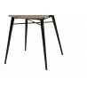 Baxton Studio Sabelle Japandi Natural Brown Finished Wood and Greywashed Rattan 5-Piece Dining Set - Seat in Base Angle - Baxton Studio Sabelle Japandi Natural Brown Finished Wood and Greywashed Rattan 5-Piece Dining Set - Seat in Base Angle