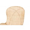 Baxton Studio Sabelle Japandi Natural Brown Mahogany and Rattan 2-Piece Dining Chair Set - Closeup Top Angle