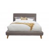  Alpine Furniture Britney California King Bed in Dark Grey - Front