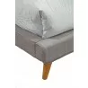  Alpine Furniture Britney California King Bed in Dark Grey - Leg Close-up -  Alpine Furniture Britney California King Bed in Dark Grey - Leg Close-up
