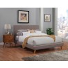  Alpine Furniture Britney California King Bed in Dark Grey - Lifestyle