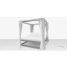 Source Outdoor Furniture Breeze Aluminum Daybed Square  5 - Source Outdoor Furniture Breeze Aluminum Daybed Square  5