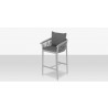 Source Furniture Vines Vines Bar Arm Chair Silver Angle