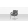 Source Furniture Vines Dining Arm Chair Silver High Angle