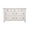 Alpine Furniture Winchester 7 Drawer Dresser, White - Front Angle