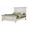 Alpine Furniture Winchester Queen Shutter Panel Bed in White - Angled - Alpine Furniture Winchester Queen Shutter Panel Bed in White - Angled