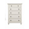 Alpine Furniture Winchester Chest in White - Front