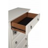  Alpine Furniture Winchester Chest in White - Drawer Opened
