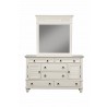 Alpine Furniture Winchester 6 Drawer Dresser in White - Front