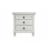 Alpine Furniture Winchester Nightstand in White - Front - Alpine Furniture Winchester Nightstand in White - Front