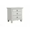 Alpine Furniture Winchester Nightstand in White - Angled - Alpine Furniture Winchester Nightstand in White - Angled