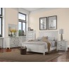 Alpine Furniture Winchester Queen Shutter Panel Bed in White - Lifestyle 2