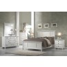 Alpine Furniture Winchester Queen Shutter Panel Bed in White - Lifestyle