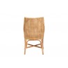 Baxton Studio Bella Modern Bohemian Natural Brown Rattan Dining Chair - Back Angle