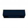 Manhattan Comfort Rockefeller 62.99 TV Stand with Metal Legs and 2 Drawers in Tatiana Midnight Blue Top
