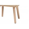 Baxton Studio Emmett Mid-Century Modern Light Brown Finished Wood 1-Drawer End Table - Base Angle