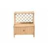 Baxton Studio Lalo Modern Bohemian Natural Brown Rattan 1-Drawer Nightstand - Front Angle - Baxton Studio Lalo Modern Bohemian Natural Brown Rattan 1-Drawer Nightstand - Front Angle