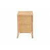 Baxton Studio Danna Modern Bohemian Natural Brown Rattan Nightstand - Side Angle - Baxton Studio Danna Modern Bohemian Natural Brown Rattan Nightstand - Side Angle