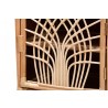 Baxton Studio Danna Modern Bohemian Natural Brown Rattan Nightstand - Closeup Angle
