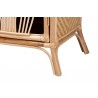 Baxton Studio Danna Modern Bohemian Natural Brown Rattan Nightstand - Base Angle