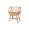 Baxton Studio Panchali Modern Bohemian Natural Brown Rattan Nightstand - Front Side Angle
