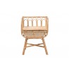 Baxton Studio Panchali Modern Bohemian Natural Brown Rattan Nightstand - Front Angle