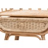 Baxton Studio Panchali Modern Bohemian Natural Brown Rattan Nightstand - Closeup Top Angle