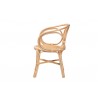 Baxton Studio Palesa Modern Bohemian Natural Brown Rattan Dining Chair - Side Angle